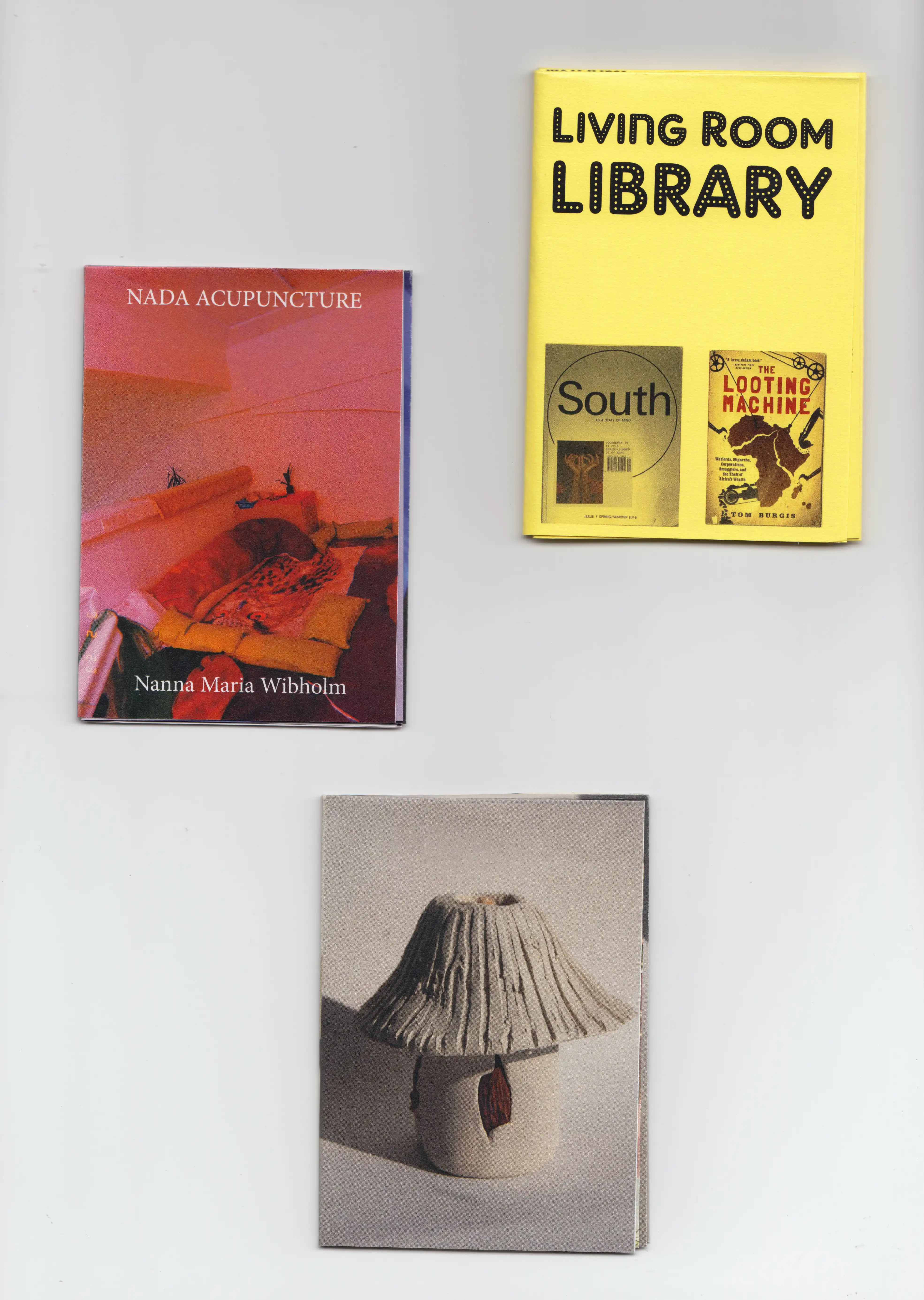 Scanned covers of Living Book zines