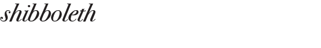 shibboleth